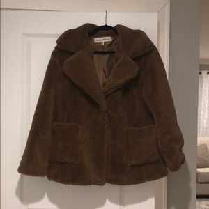Brown XL Teddy Coat